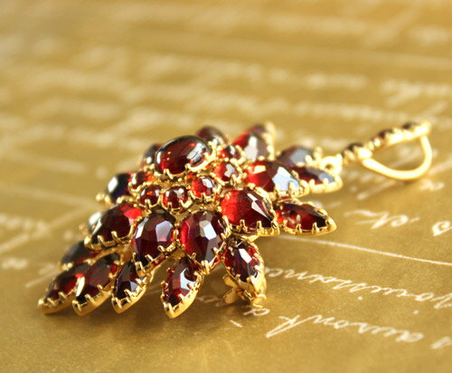 楽天市場】【碌山】 シルバー ガーネット ブローチ&ペンダントトップ