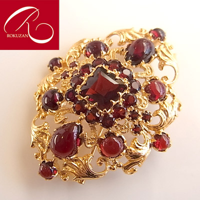 楽天市場】【碌山】 シルバー ガーネット ブローチ&ペンダントトップ