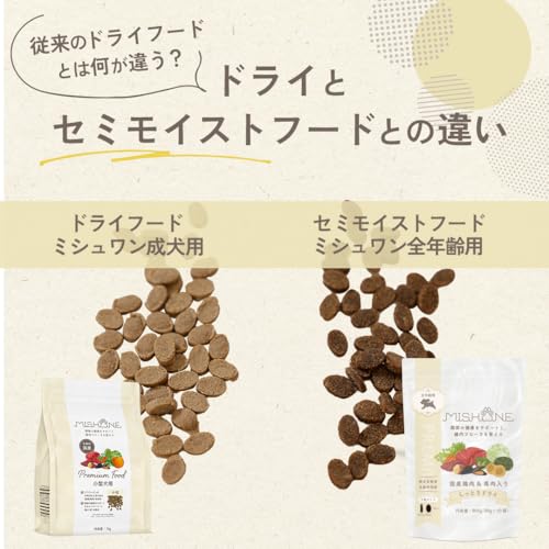 楽天市場】ミシュワン MISHONE セミモイストドッグフード全年齢用