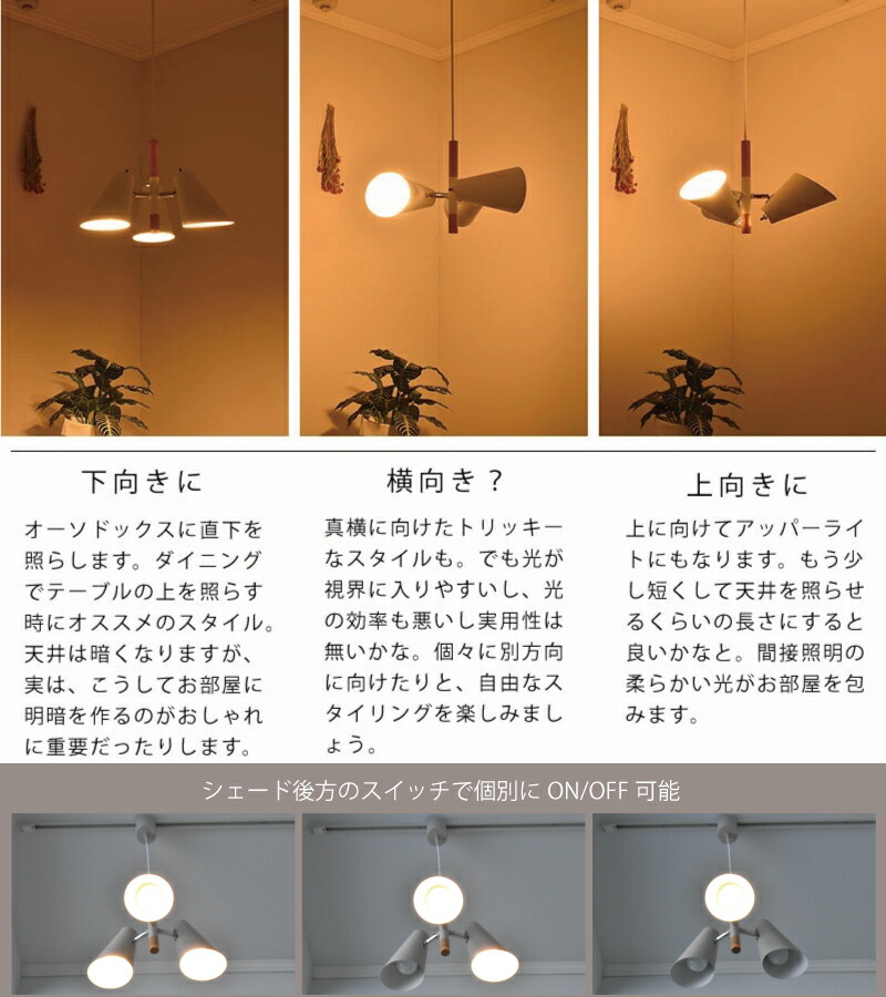 楽天市場】＼10％以上ﾎﾟｲﾝﾄﾊﾞｯｸ☆11日まで／ ペンダントライト 3灯
