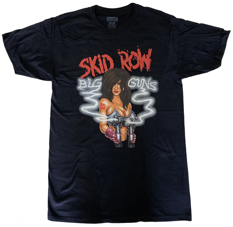SKID ROW（スキッド・ロウ）ロングスリーブ Tシャツ 黒 SKID Tシャツ