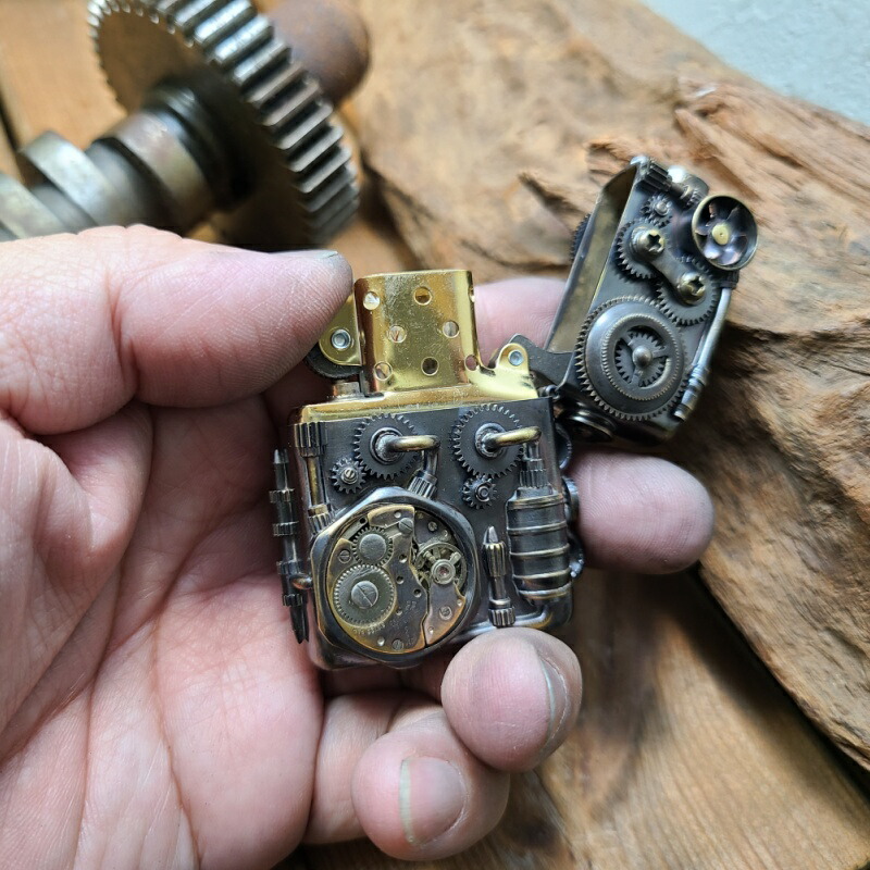 楽天市場】希少 ZIPPO ジッポ アンティーク仕上げ スチームパンク歯車