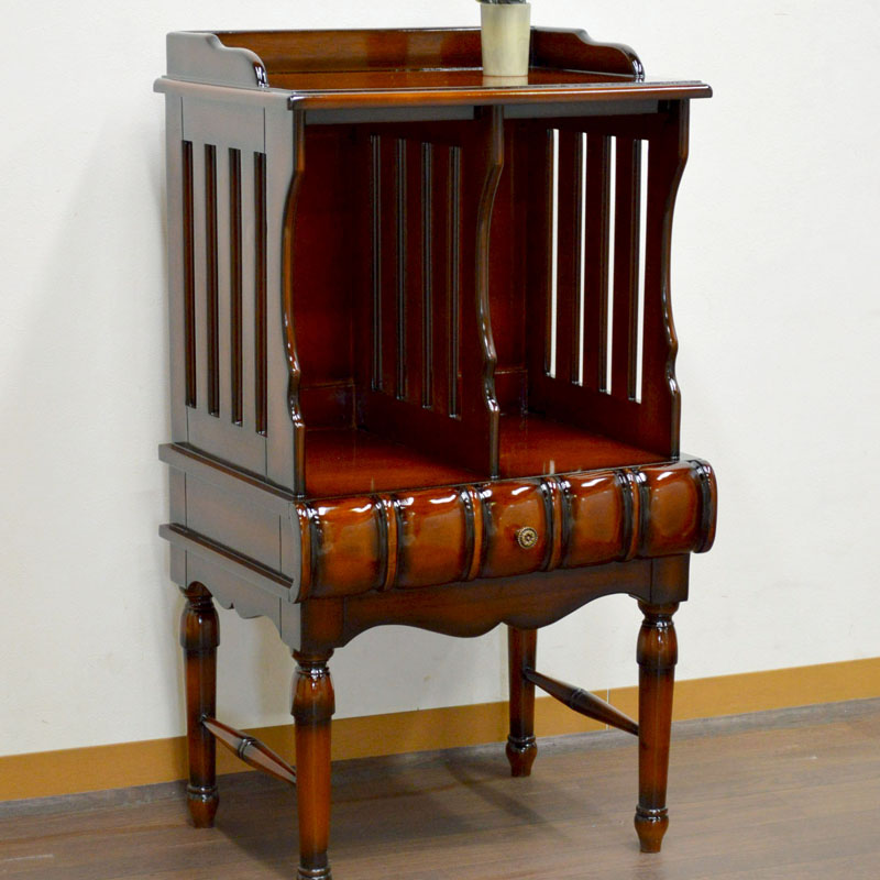 猫脚家具サイドチェスト電話台ビンテージ