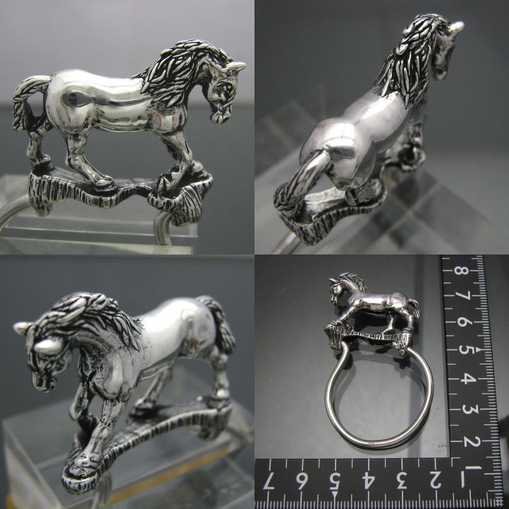 SILVER HORSES シルバーホース ファンシーリンククリップブレスレット