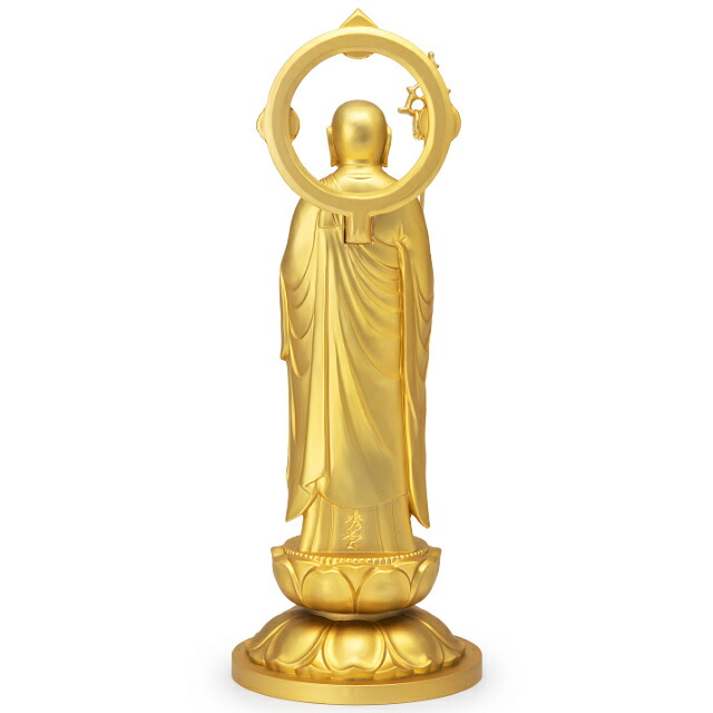 楽天市場】地蔵菩薩 合金製 21cm【牧田秀雲作】 高さ21cm×巾8cm【送料