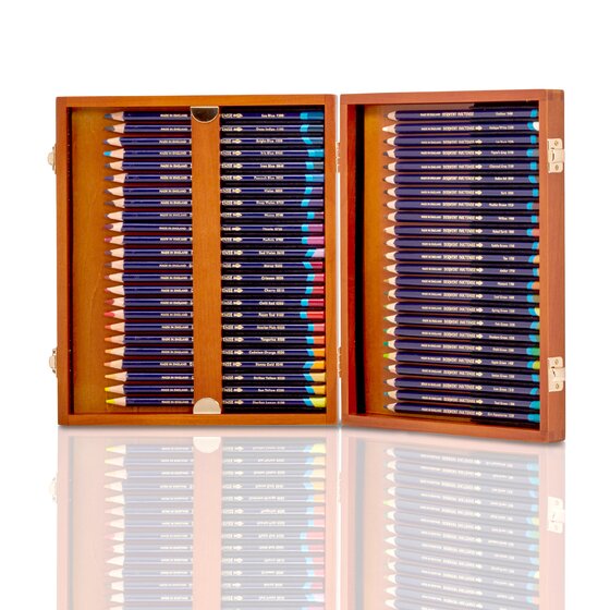 楽天市場】ダーウェント・水彩色鉛筆 インクテンス 48色ウッドボックス