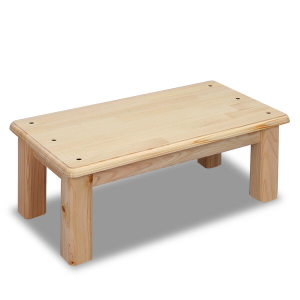 楽天市場】【国産・完成品】木製踏み台(幅59 高さ約23cm) のれるん台 L