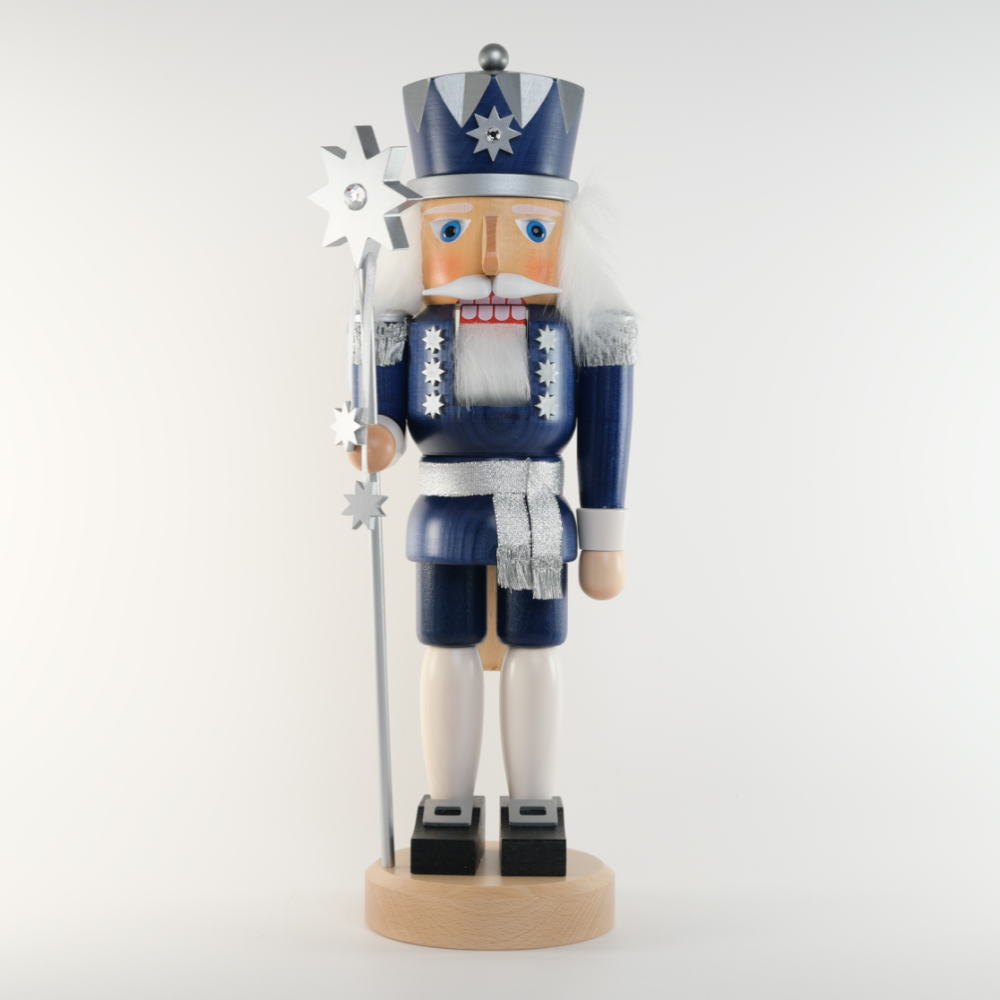 楽天市場】くるみ割り人形 星を持つ王様 （青/銀）約38cm : いーいんて