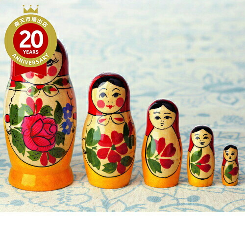楽天市場】マトリョーシカ人形(5点セット)【ロシア お土産】｜ロシア