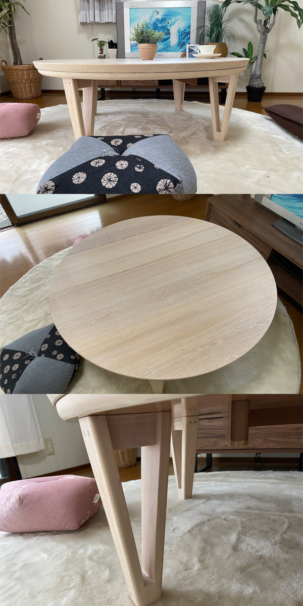 楽天市場】こたつ 円形 テーブル 丸型 家具調 105 こたつ コタツ