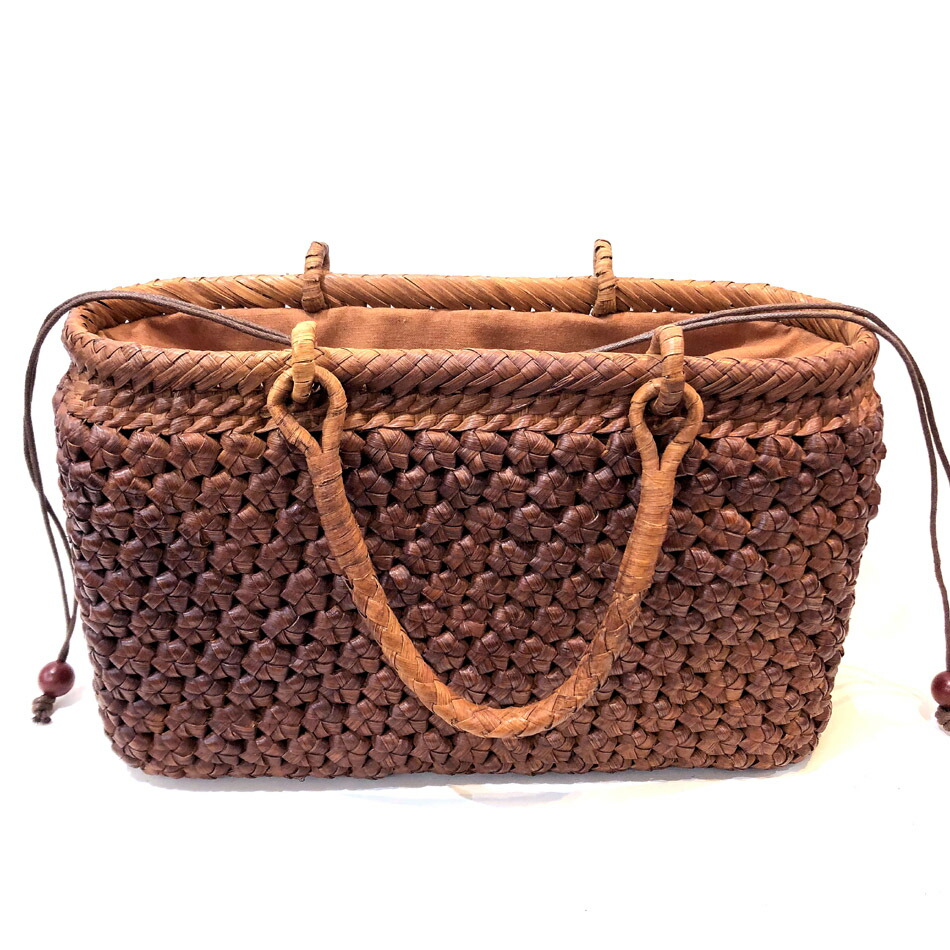 美品】山葡萄かご 山ぶどう 希少 大籠バッグ 蔓かご 骨董 アンティーク