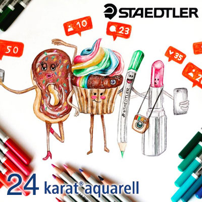 楽天市場】ステッドラー STAEDTLER / カラト アクェレル 水彩色鉛筆