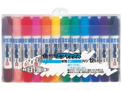 楽天市場】サクラ 水性マーカー / ピグマックスツイン（太字・中字）12