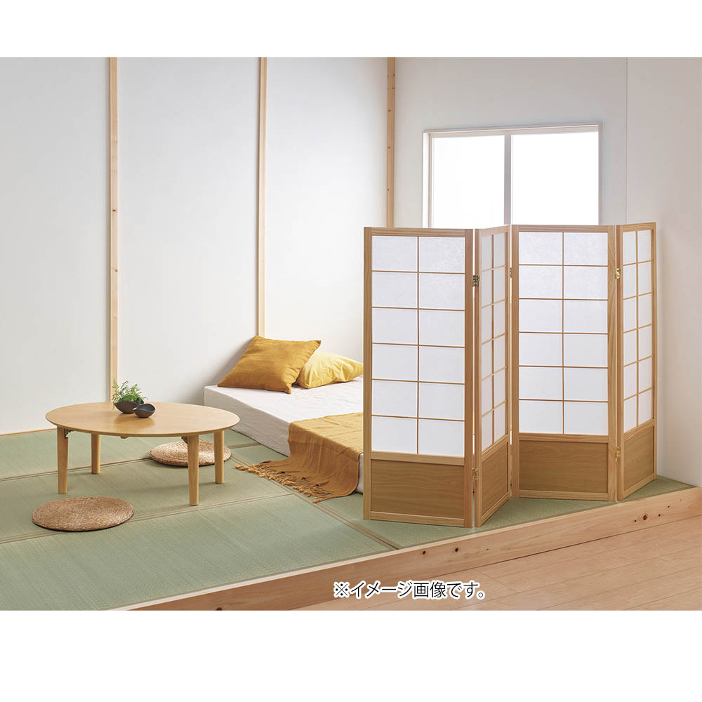 ラタン竹製パーティション コレクション 4パネル パーテーション