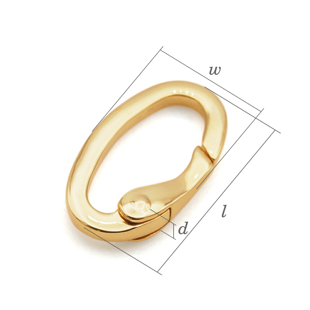 楽天市場】【1個売り】 留め具 18金 イエローゴールド リング型フリー