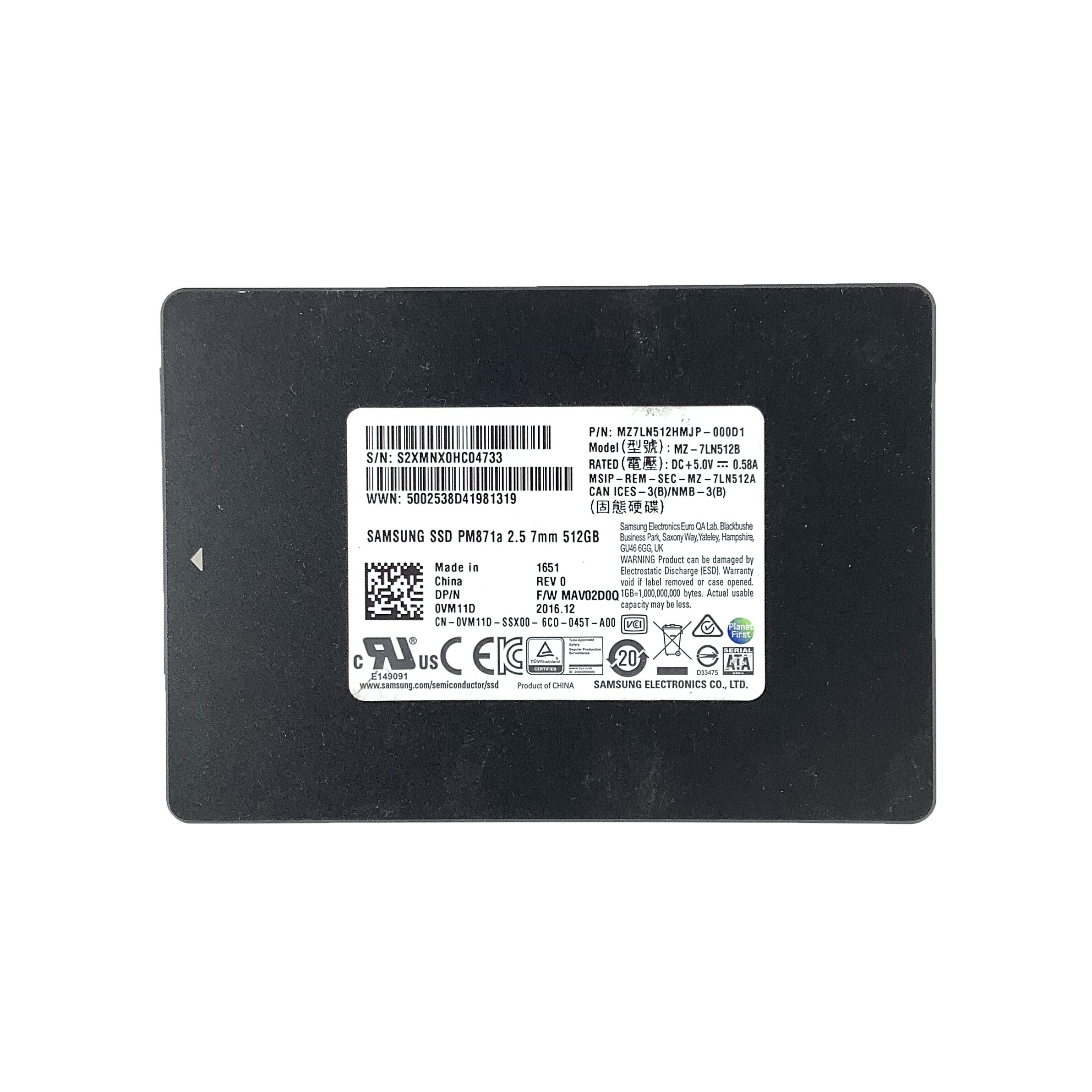 楽天市場】R016- SAMSUNG 2.5インチ 512GB SSD 1点 PM871b/PM881/SM871