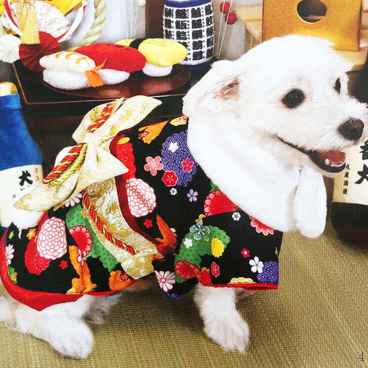 楽天市場】犬服 晴れ着 爛漫 ブラック 1号 2号2号ロング 3号 3号ロング