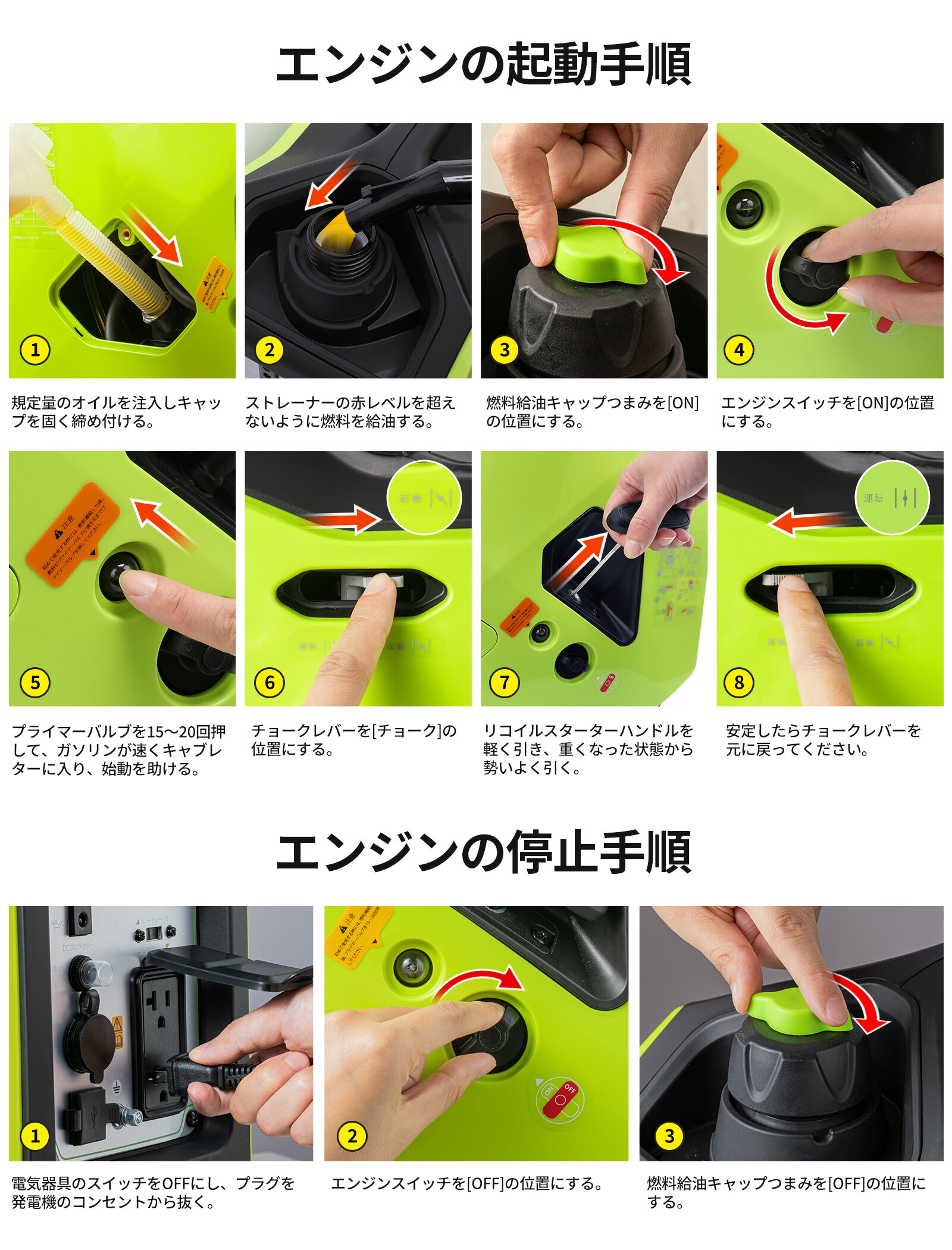 楽天市場】【ポイント5倍付き】EENOUR GS2000i 発電機 インバーター