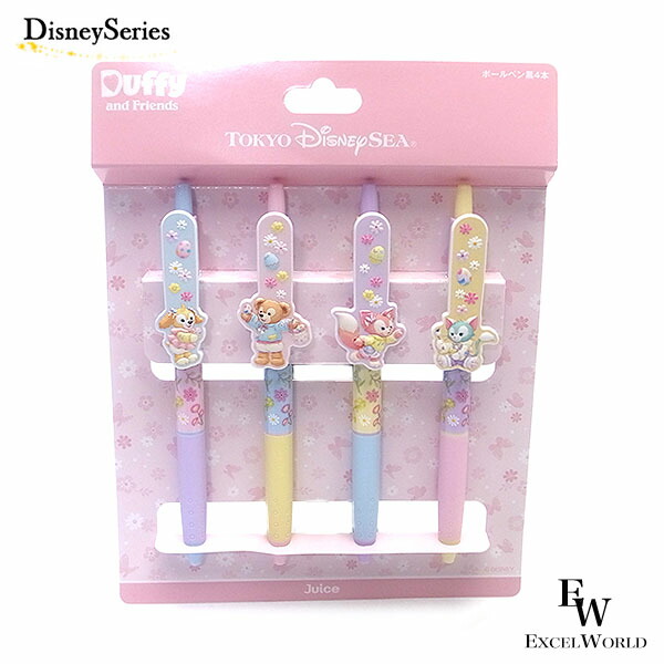 楽天市場】ボールペン 4本セット ダッフィー＆フレンズのカム
