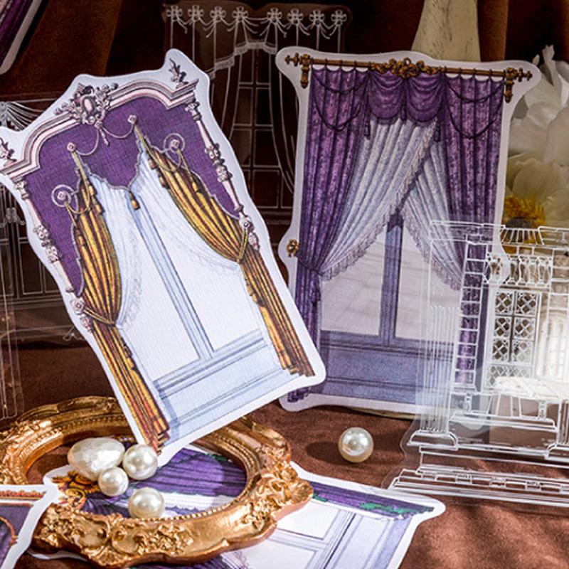 楽天市場】ST121 シール カーテン 窓 窓枠 フレークシール PET