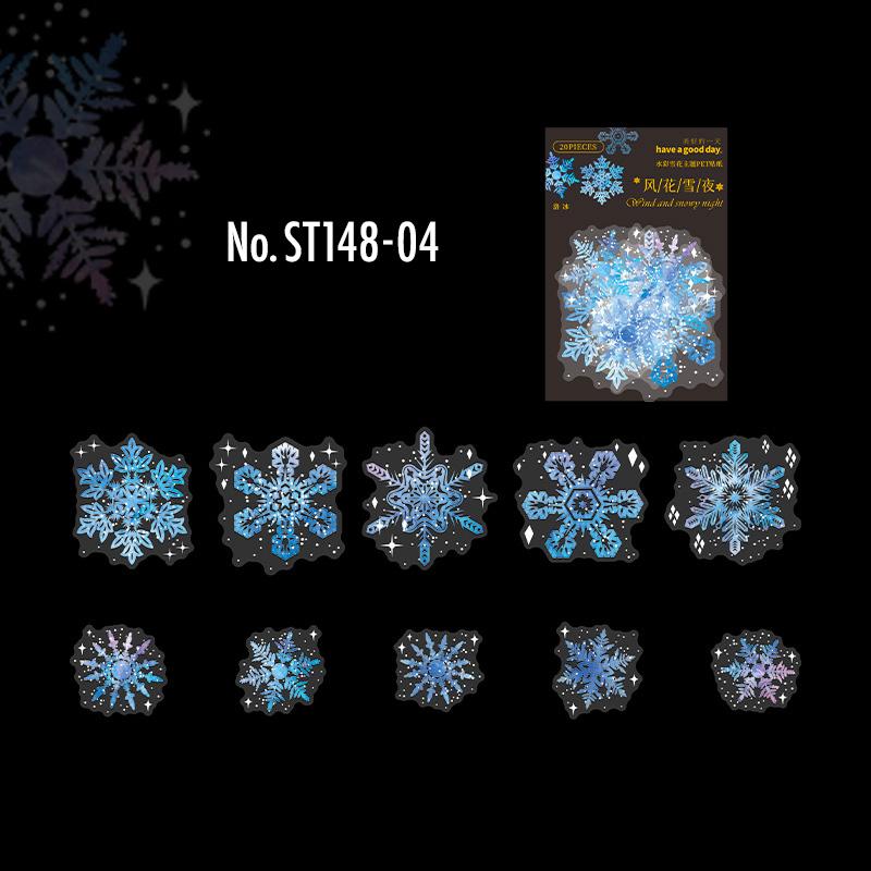 楽天市場】ST148 シール 雪 スノーフレーク 雪の結晶 冬 フレーク