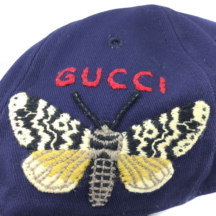 楽天市場】【GUCCI】（グッチ）ワッペン キャップ ロゴ刺繍入り【USED