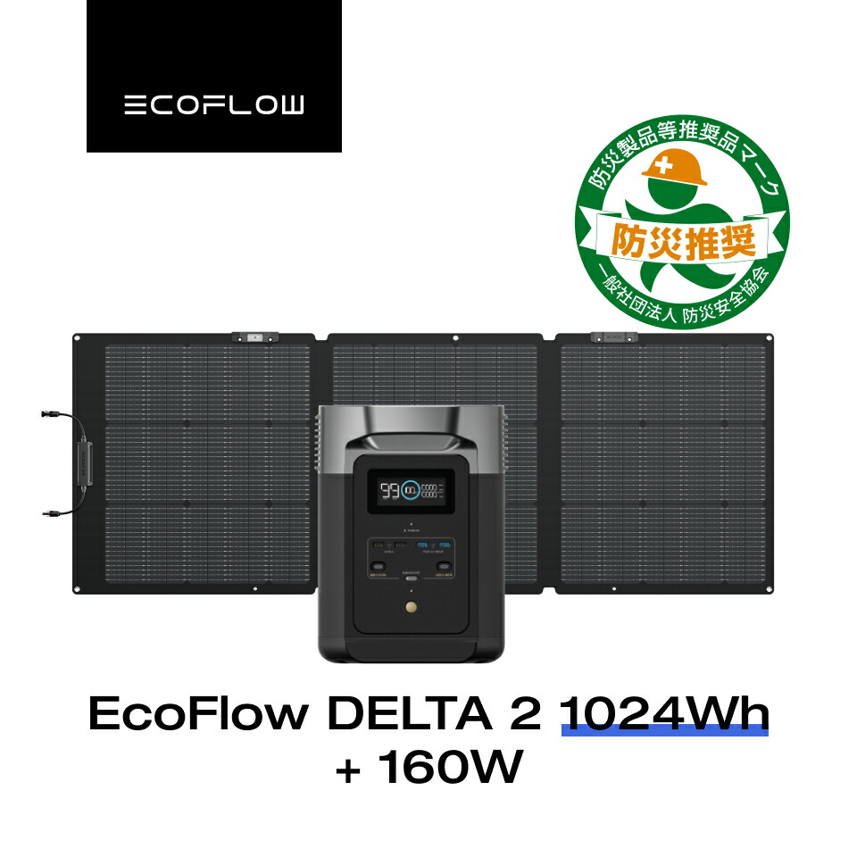 楽天市場】EcoFlow ポータブル電源 ソーラーパネル セット DELTA 2