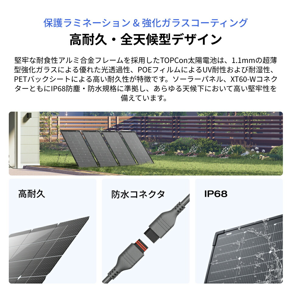 楽天市場】【クーポン利用で21,808円 2/4 20:00〜】EcoFlow 125W 両面