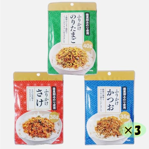 楽天市場】ふりかけのりたまご40g/ふりかけしゃけ38g/ふりかけかつお