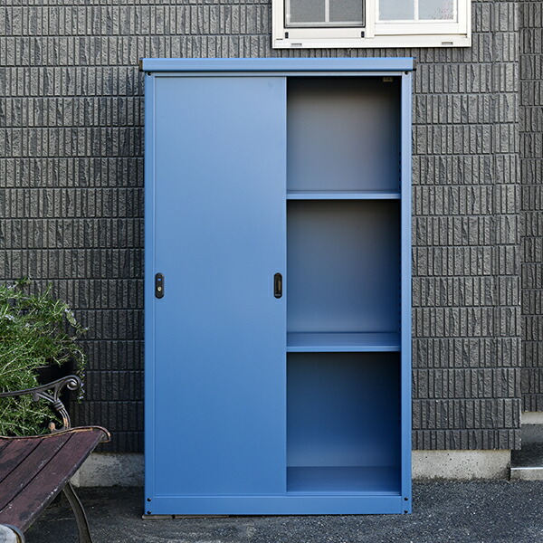 ダークブルー 縦型ストーブ 手動ダイヤル式 ダークブルー 縦型ストーブ