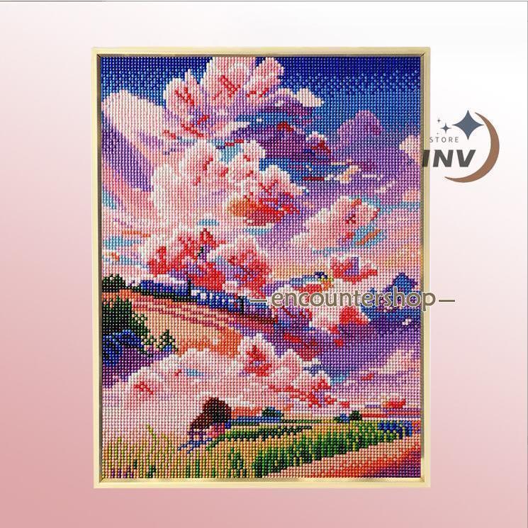 楽天市場】ダイヤモンドアート 四角 初心者 花 刺繍 キット 刺繍キット