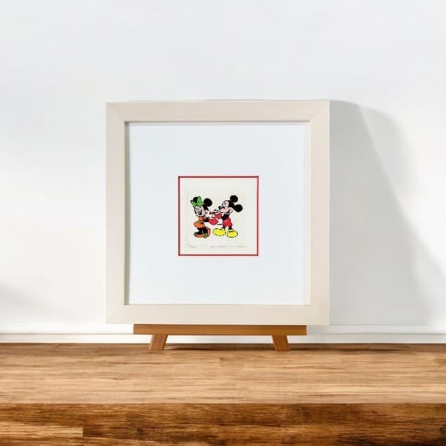 超貴重】【ディズニー】『ミッキー ミニー』 アンティーク エッチング