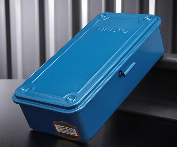 楽天市場】TRUSCO トランク型工具箱 203X109X56 ブルー T190 トラスコ