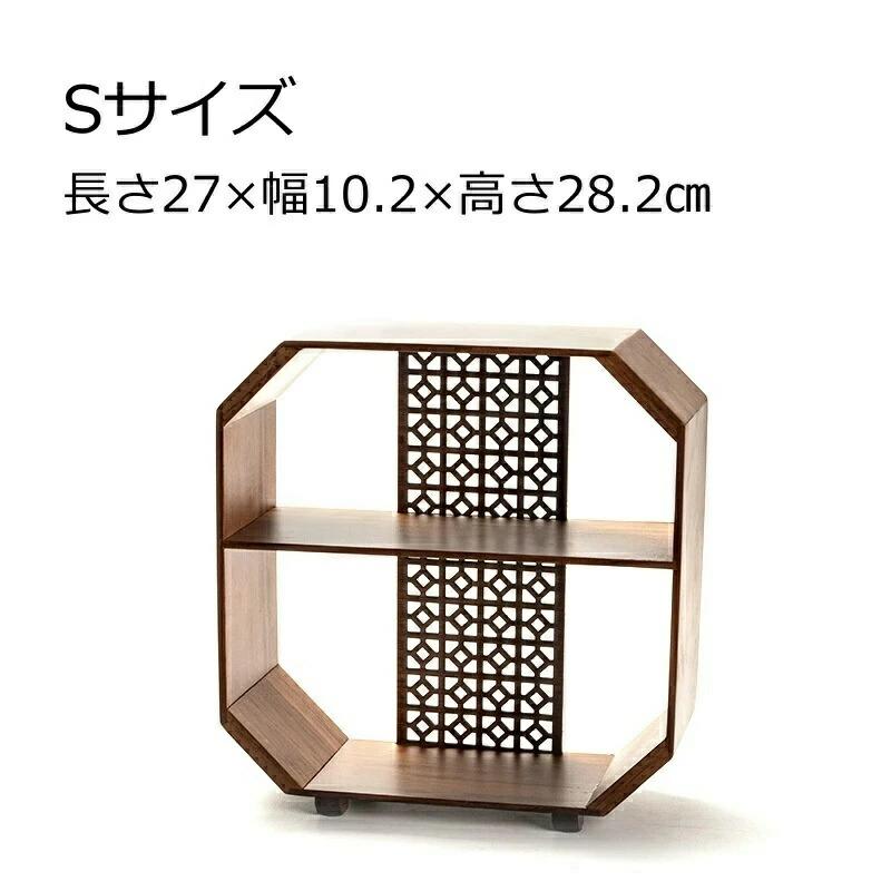 楽天市場】香炉台 工芸品 茶杯 小棚 花器 木製 インテリア竹茶棚 『2段