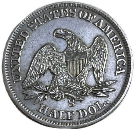 楽天市場】アメリカ銀貨 リバティシード 50セント 1860年 S ハーフ