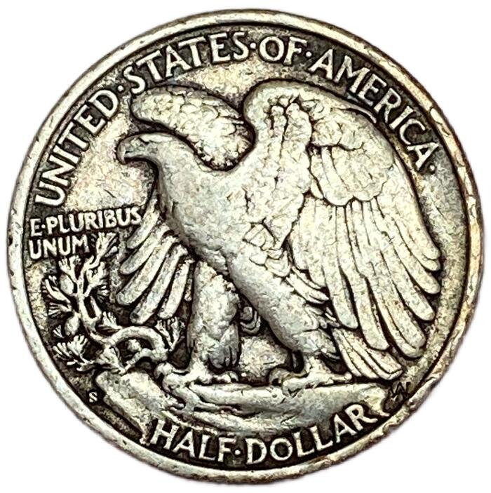 アメリカ 50セント銀貨 1920年 古銭 外国 ハーフダラー アメリカ 50