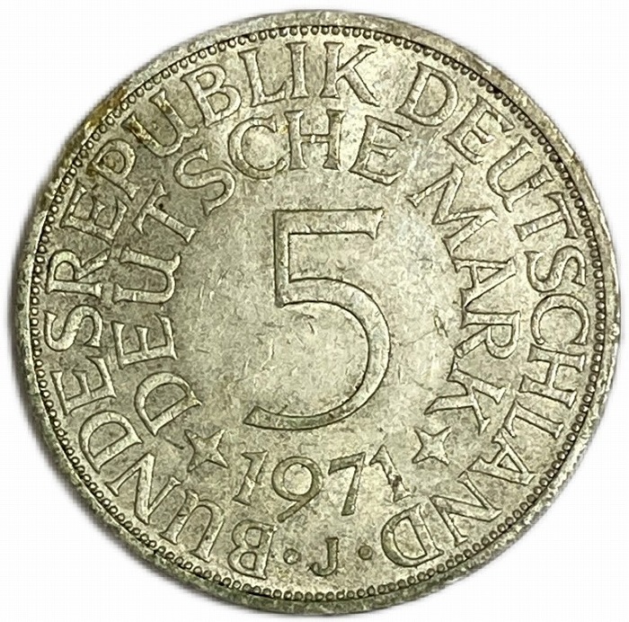 ゆん】1981年 ドイツ 5マルク 硬貨、カルティエ時計 ゆん】1981年