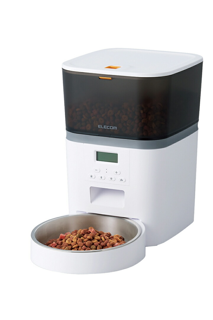 楽天市場】エレコム ペット用 自動給餌器 1匹用 タイマー機能付 録音