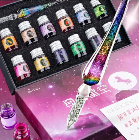 ガラスペン 炎 クリスタル 未使用 ガラスペン 炎 クリスタル 未使用