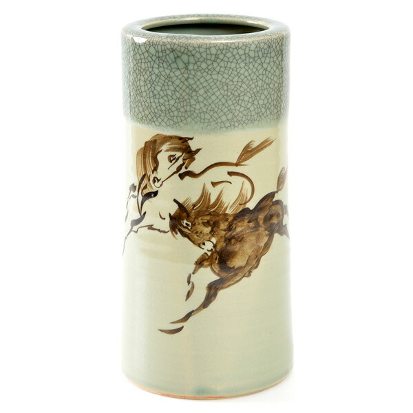 午年】相馬焼 馬の絵柄 陶器花瓶 楽天市場】2026年 干支 午年