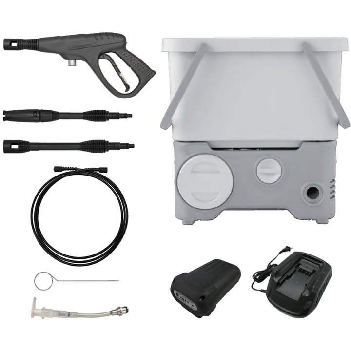 楽天市場】高圧洗浄機 コードレス 充電式 アイリスオーヤマ タンク式