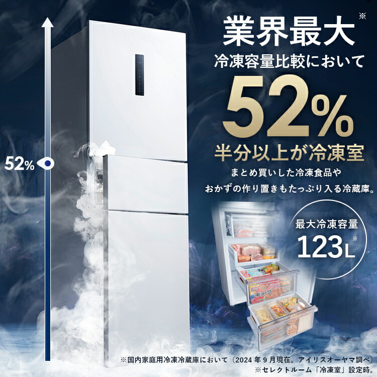 楽天市場】冷蔵庫 ひとり暮らし 3ドア 大凍量 大容量冷凍室 ソフト冷凍