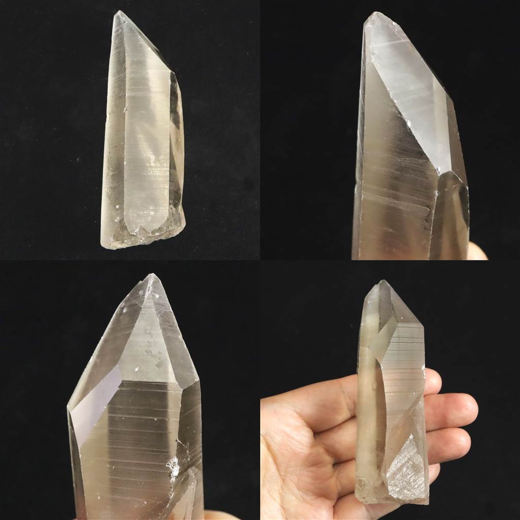 ブラジル産 スモーキー レムリアンシード 人気 98mm 原石 タイムリンク