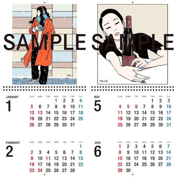 楽天市場】リアルワインガイド2025年江口寿史カレンダー : ワイン