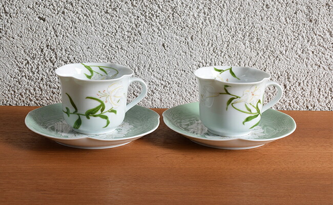 楽天市場】【ふるさと納税】深川製磁 【有田焼】白百合 ペア碗皿 A100