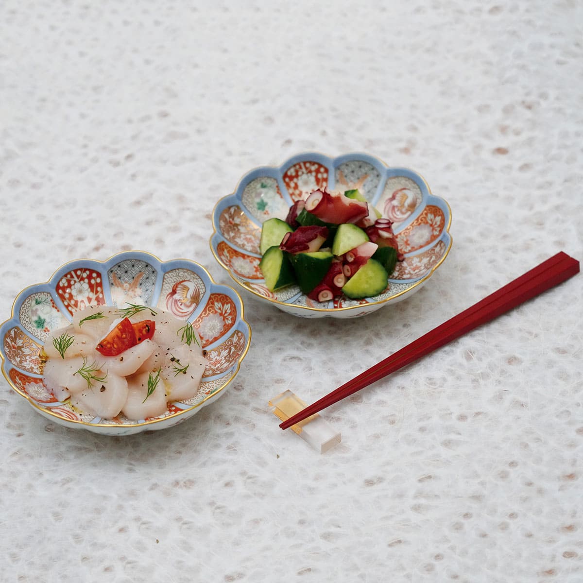 楽天市場】【ふるさと納税】有田焼 染錦金彩鳳凰 ペア菊割取皿【深川製