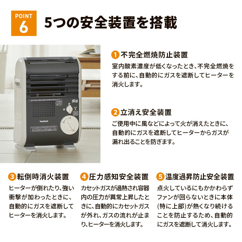超美品☆イワタニ☆カセットガスヒーター風暖☆2025年購入 イワタニの