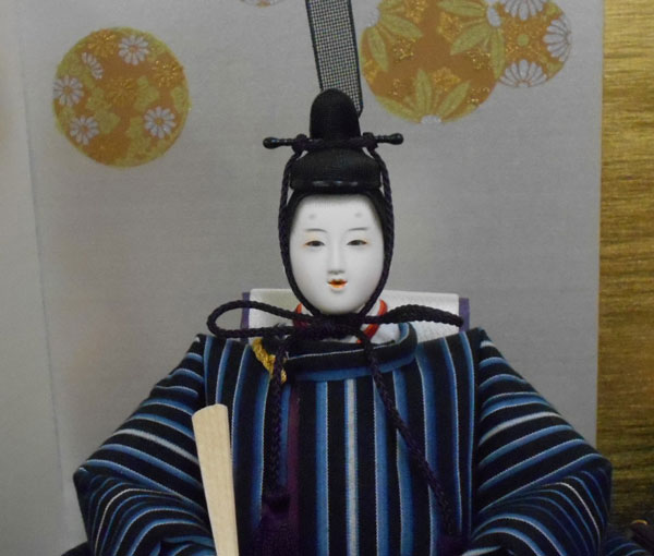 藤田人形限定商品】【雛人形】【小倉織親王飾り】【平飾り】：藤田人形店
