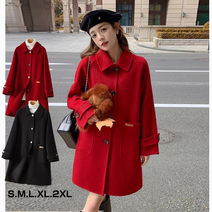 楽天市場】ステンカラーコート ロングコート コート レディース 冬