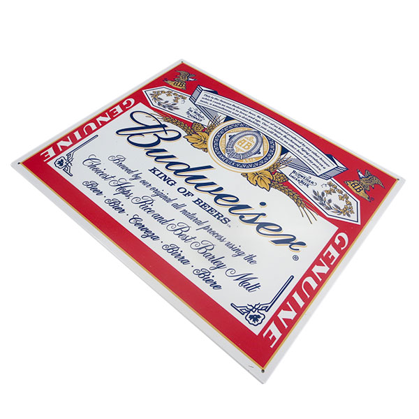 楽天市場】ブリキ看板 バドワイザー ビール メタルサイン BUDWEISER